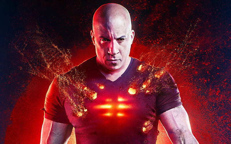 Bloodshot, 2020 promotional materials, poster, Vin Diesel, Ray Garrison, main characters, superhero, HD wallpaper