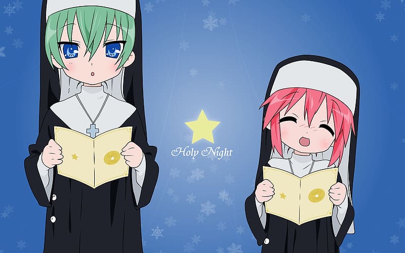 Anime, Lucky Star, Minami Iwasaki, Yutaka Kobayakawa, HD wallpaper