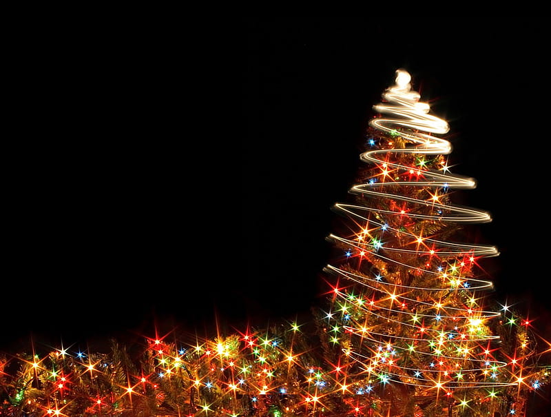 Animated christmas tree, tree, animated, xmas, lights, HD wallpaper | Peakpx