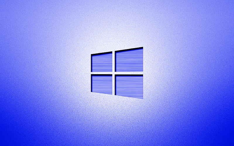 Windows 10 dark blue logo, creative, dark blue backgrounds, minimalism, operating systems, Windows 10 logo, artwork, Windows 10, HD wallpaper