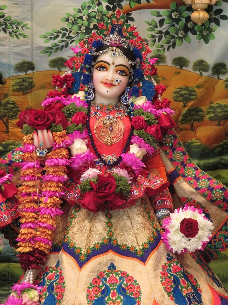 Sree Radha Rani, love of god krishna, main of hindus, HD phone wallpaper