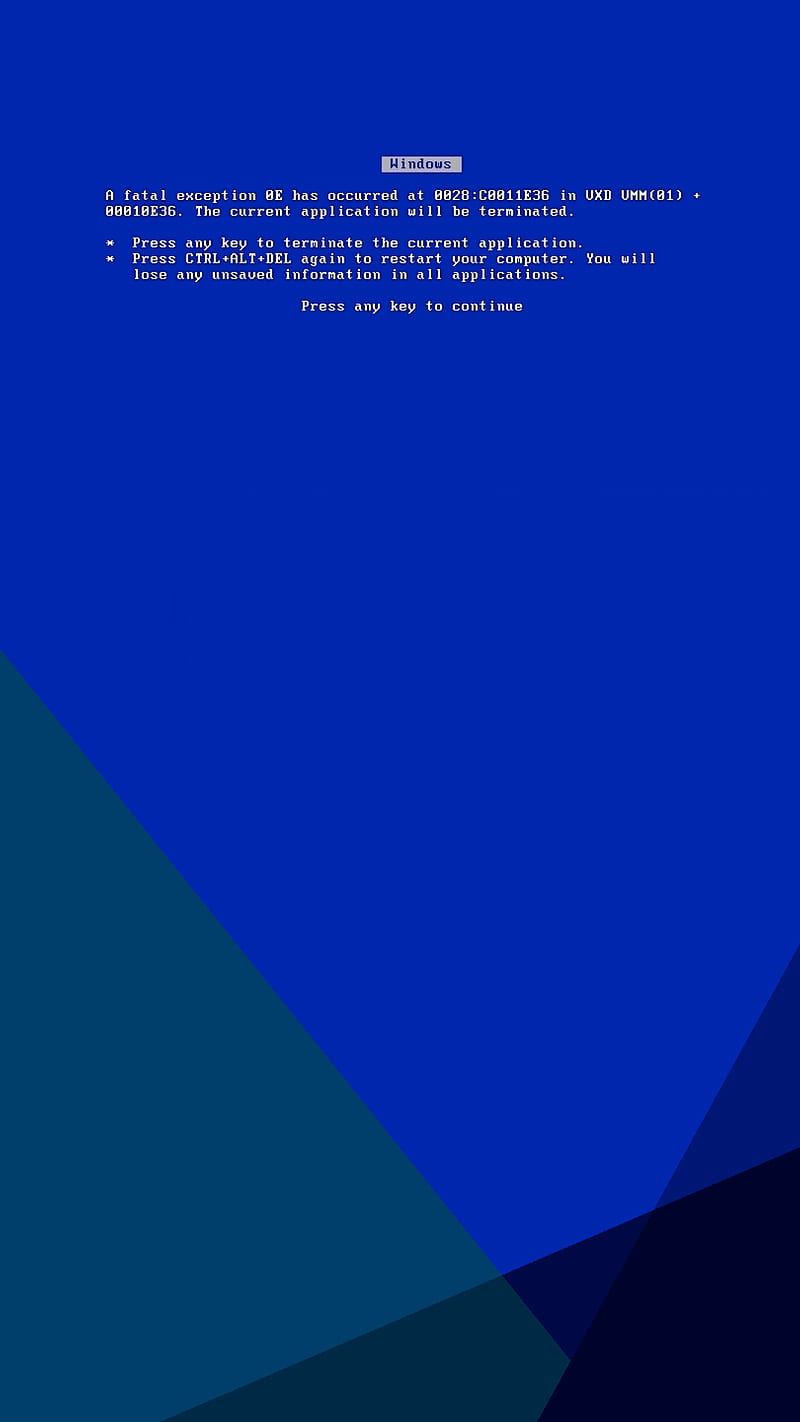 Windows Bluescreen, abstract, minimal, HD phone wallpaper