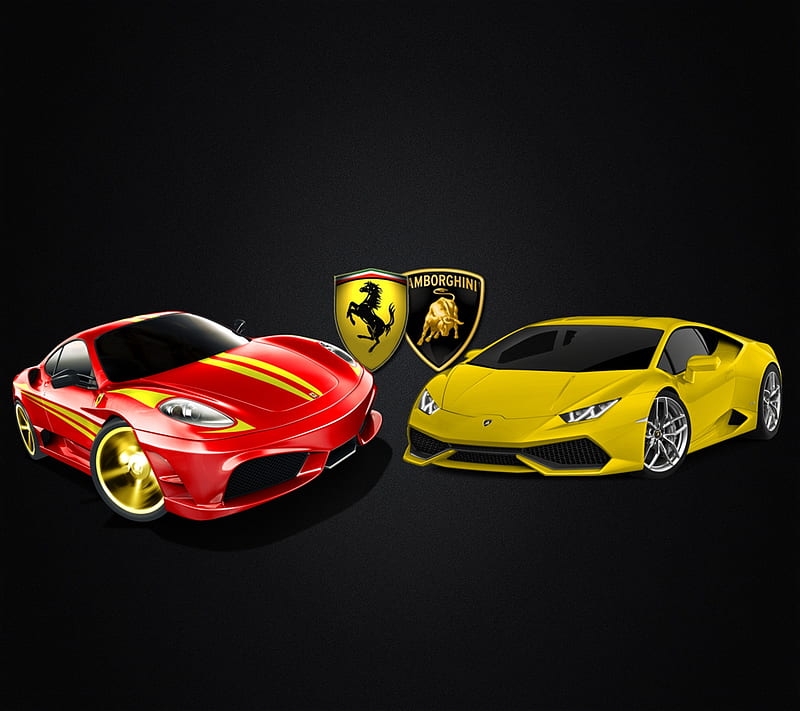 Ferrari Ghini, auto, car, lamborghini, logo, HD wallpaper | Peakpx