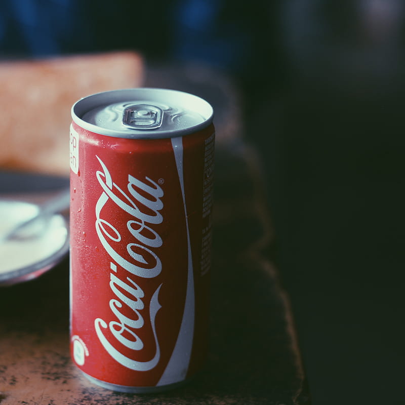 closeup of Coca-Cola tin can, HD phone wallpaper