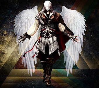 Assassins Creed, angel, killer, video games, wings, HD wallpaper free downl...