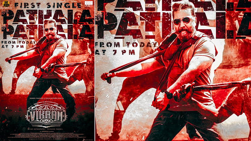 Vikram Song Pathala Pathala: Ulaganayagan Kamal Haasan's Swag In This Poster Is Sure To Leave You Excited For The First Single, Vikram Movie, HD wallpaper
