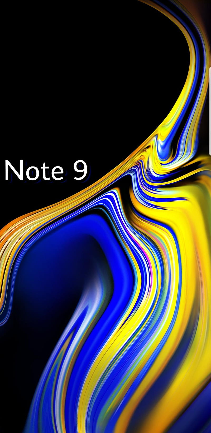 Note 9 Design1, 2018, black, blue, galaxy, gold, handy, note 9, samsung, HD phone wallpaper
