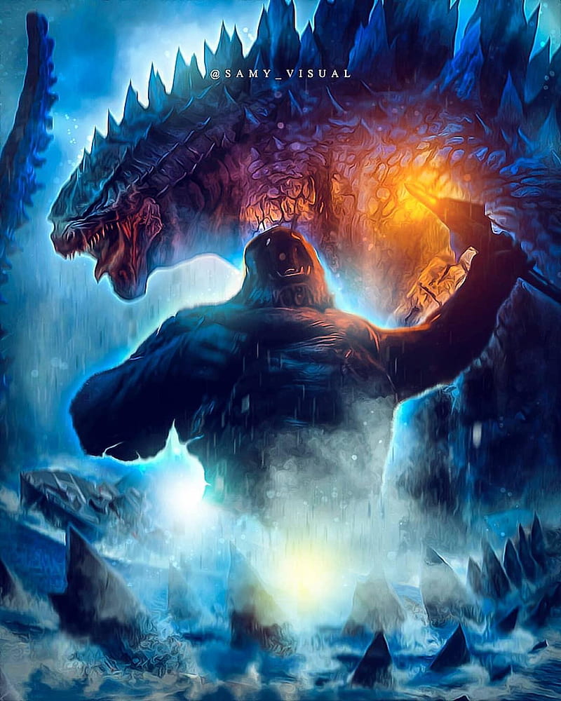 GODZILLA Vs KONG BY Samy_Visual : R GODZILLA, Godzilla Earth, HD phone wallpaper