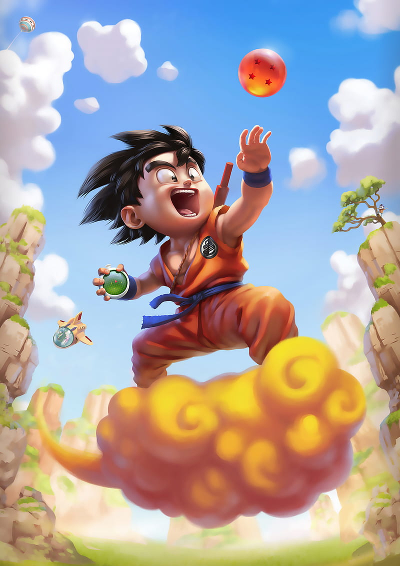 Son Goku, anime, dragon ball, goku, HD phone wallpaper