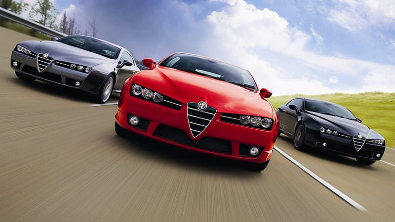 Alfa Romeo Brera and Background, HD wallpaper
