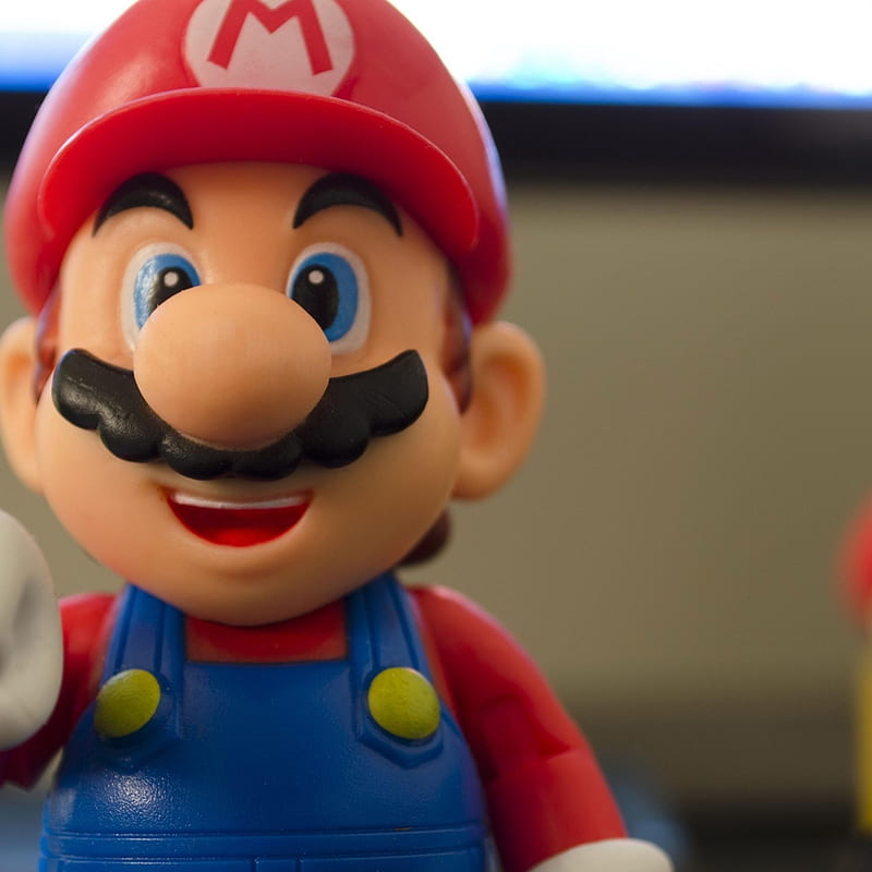 Super Mario Figurine - game character, Super Mario Funny, HD phone wallpaper
