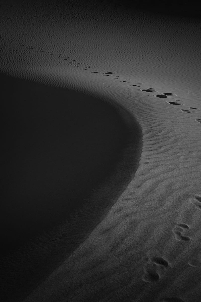 Footprints on sand, HD phone wallpaper | Peakpx