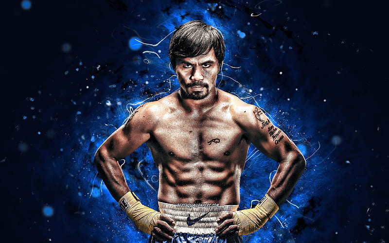 Manny Pacquiao blue neon lights, Filipino boxers, PacMan, Emmanuel Dapidran  Pacquiao, HD wallpaper | Peakpx