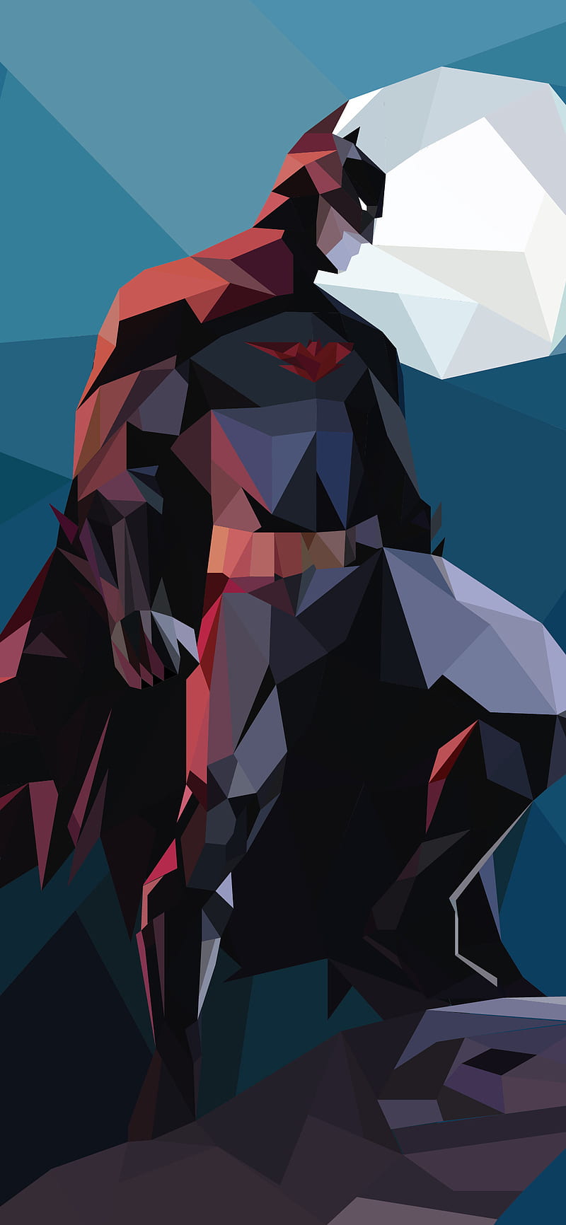 Batman Low Poly iPhone XS, iPhone 10, iPhone X , , Background, and, HD phone wallpaper