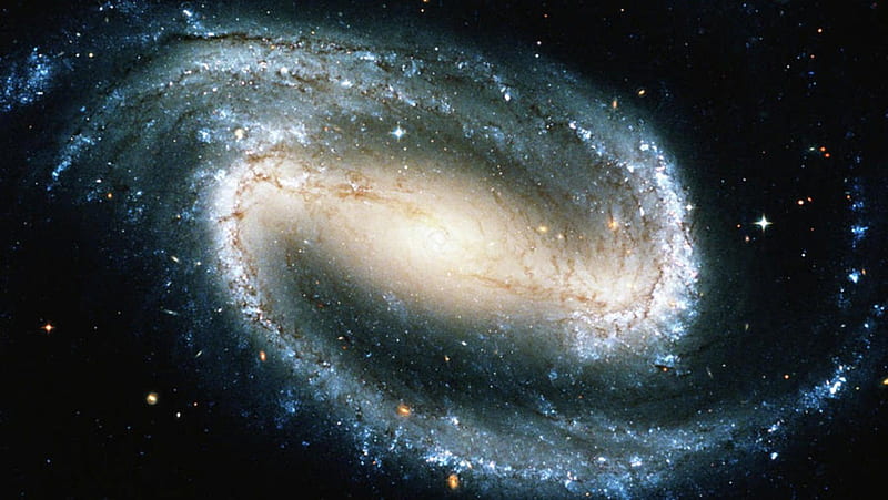 NGC 1300, side, barred, spiral, galaxy, HD wallpaper