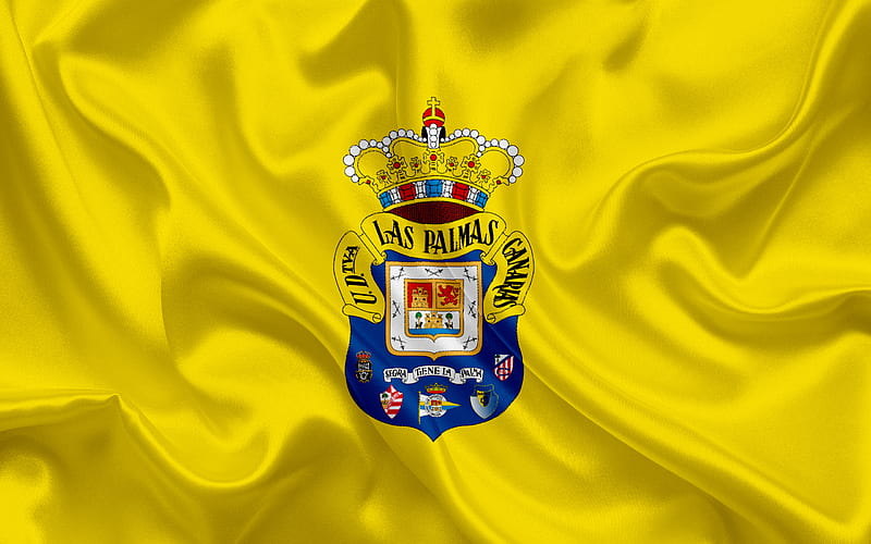 FC Las Palmas, football club, emblem, logo, La Liga, Las Palmas de Gran Canaria, Spain, LFP, Spanish Football Championships, HD wallpaper