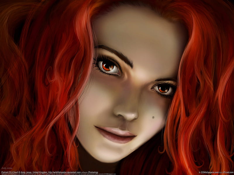 Ledig Smil jubilæum Red Head beauty, art, female, model, red head, red hair, abstract, woman,  fantasy, HD wallpaper | Peakpx
