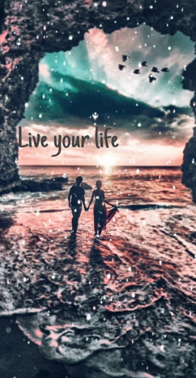 live your life , happy, hope, land, live your life, love, mohamed sholqamee, not important, sayings, HD phone wallpaper