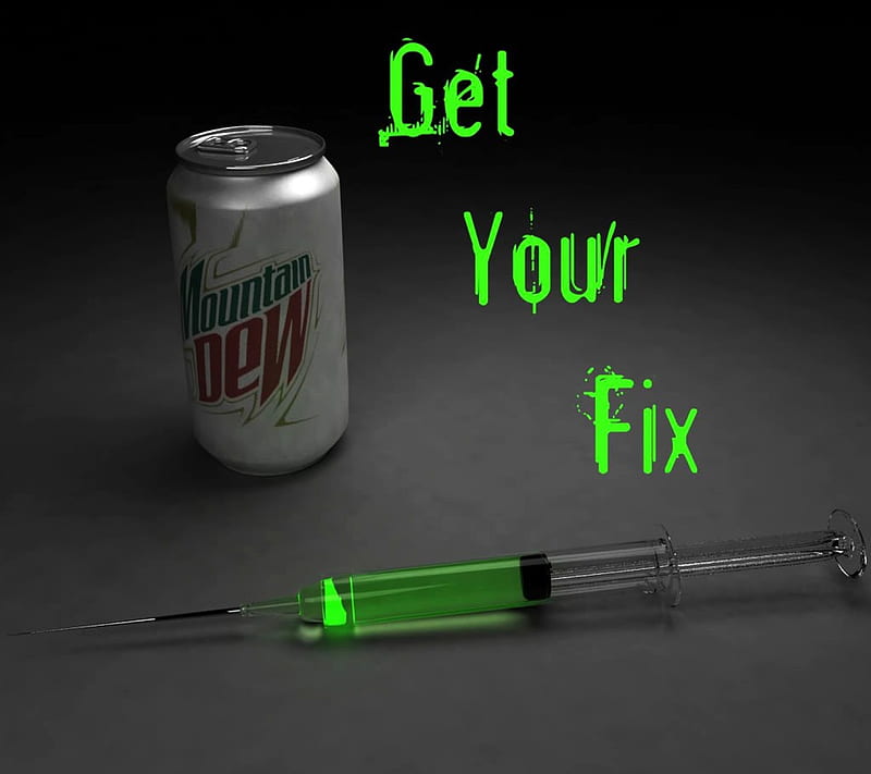 Get Your Fix, logo, mountain dew, new, rink, saying, HD wallpaper | Peakpx