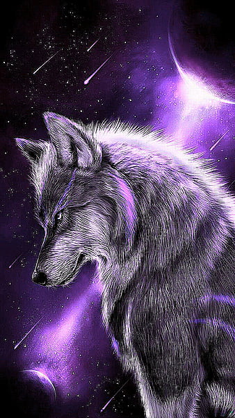 Lobo remasterizado, lone, moon, wolf, HD phone wallpaper | Peakpx