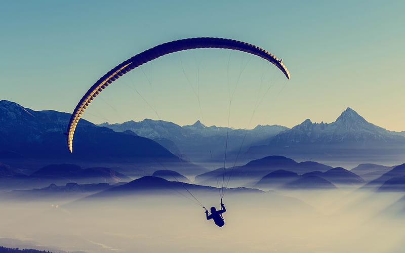 paragliding sky-Sports, HD wallpaper