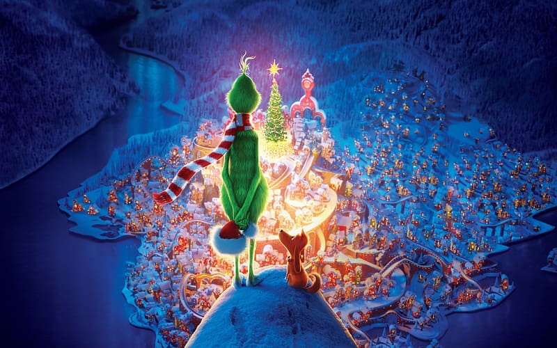 The Grinch, Animation, Christmas for MacBook Pro 15 inch, HD wallpaper
