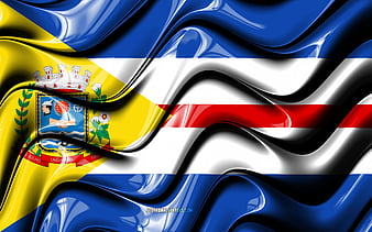Belem Flag Cities of Brazil, South America, Flag of Belem, 3D art ...