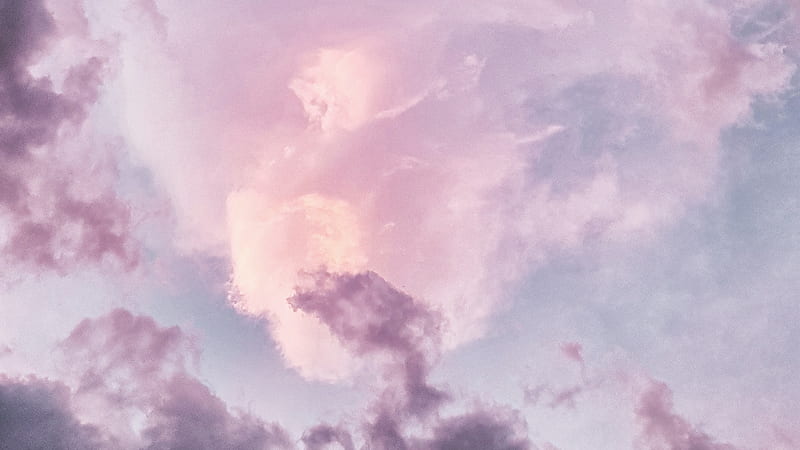 Purple Sky Covered With Purple Cloud Purple, HD wallpaper
