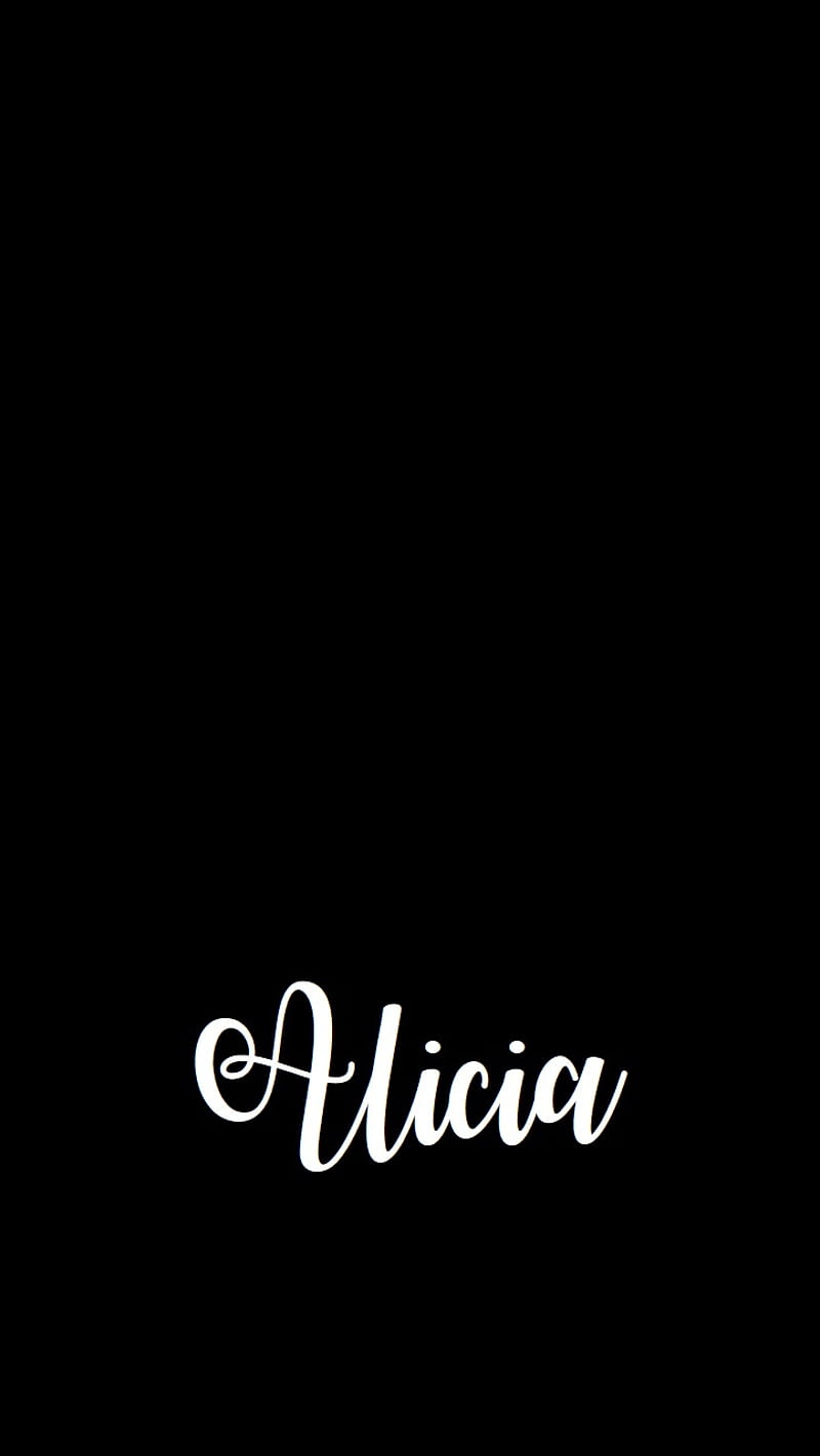 Alicia, caligrafía, nombre, Fondo de pantalla de teléfono HD | Peakpx