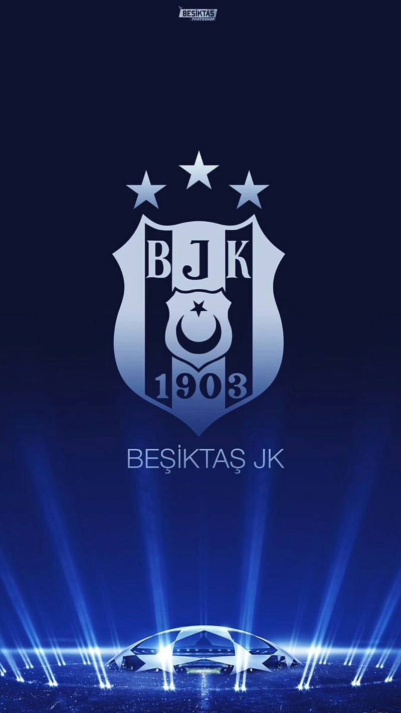 Besiktas, 1903, black, eagle, jk, kartal, ligi, sampiyonlar, uefa, white, HD phone wallpaper