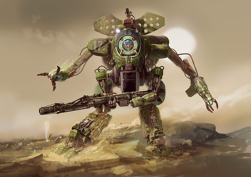 Robot digital wallpaper, science fiction, military, mech HD wallpaper |  Wallpaper Flare