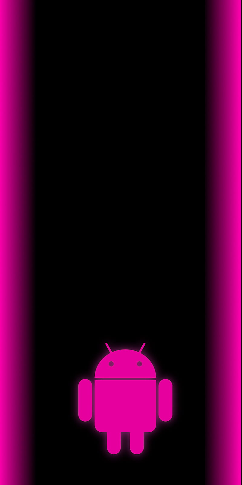 Note8pinklockandroid, android, bars, glow, lockscreen, pink, HD phone wallpaper