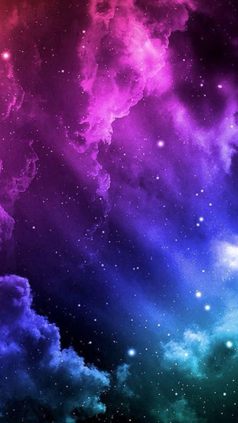 Universe , night, sky, purple, universe, space, galaxy, HD phone wallpaper