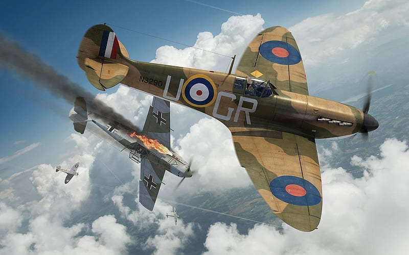 Battle of Britain, Warbirds, Spitfire, BOB, HD wallpaper