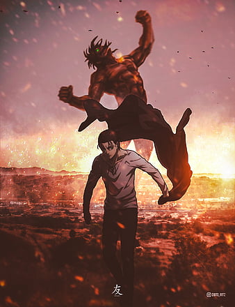 Eren Attack Titan 4K Wallpaper iPhone HD Phone #3660f