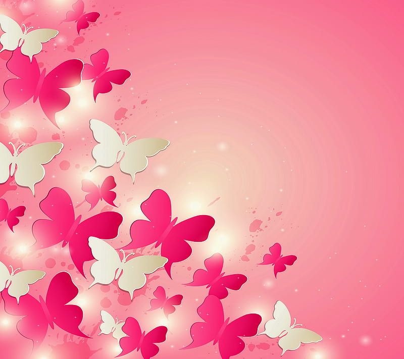 Butterflies, butterfly, pink, HD wallpaper | Peakpx