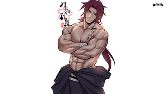 Anime guys shirtless