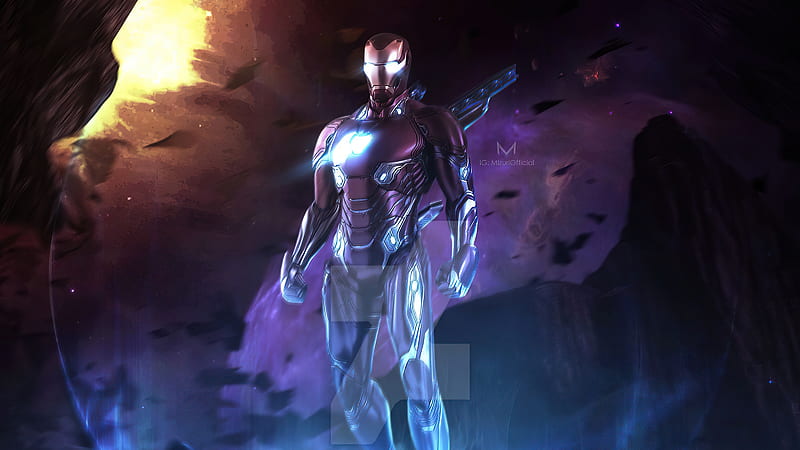 Iron Man Mizuri Artwork, iron-man, superheroes, marvel, artstation, HD wallpaper