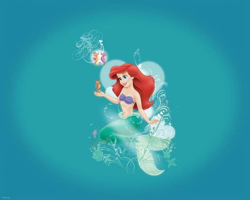 The Little Mermaid, Ariel, Disney, Walt Disney, Cartoon, HD wallpaper |  Peakpx