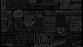 Words Of God Black Aesthetic, HD wallpaper