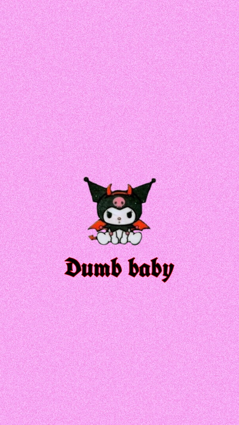 Dumb baby, aesthetic, cry baby, dark, grunge, pink, HD phone wallpaper