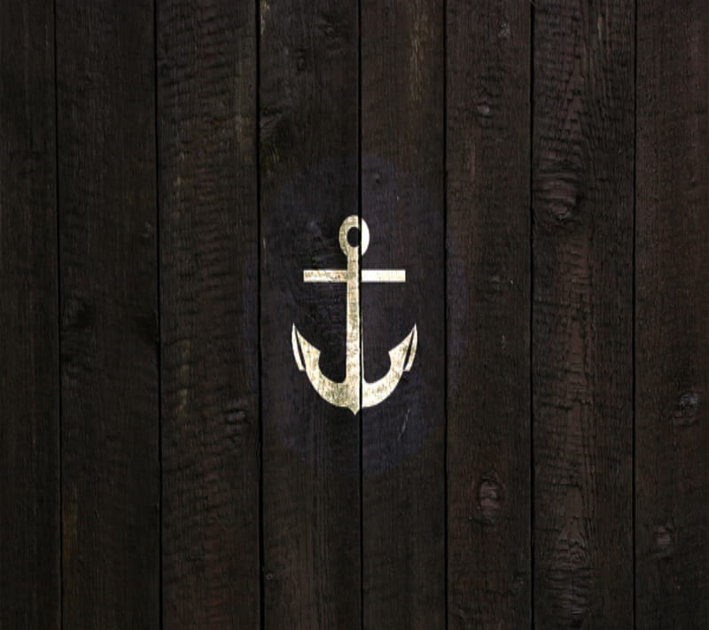 Nautical, anchor, blue, pattern, summer, HD phone wallpaper