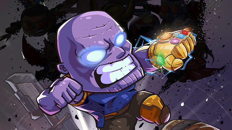 Thanos Marvel Comic Art, HD wallpaper