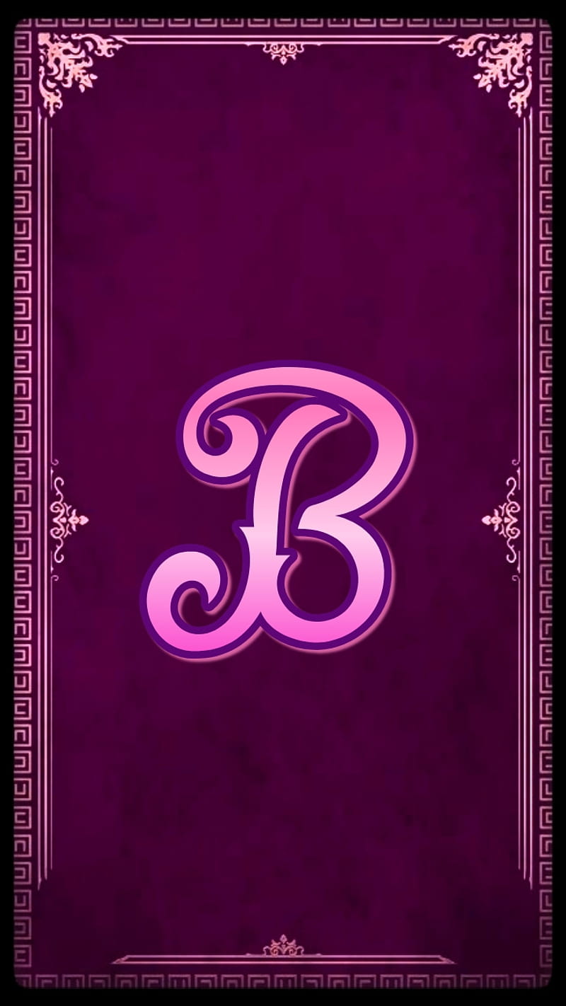 The Purple B, alphabet, cute, decoration, desenho, fancy, letter b, pink,  pretty, HD phone wallpaper | Peakpx