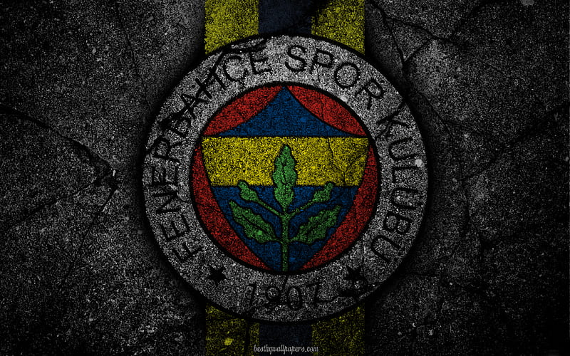 Fenerbahce, logo, art, Super Lig, soccer, football club, grunge, Fenerbahce FC, HD wallpaper