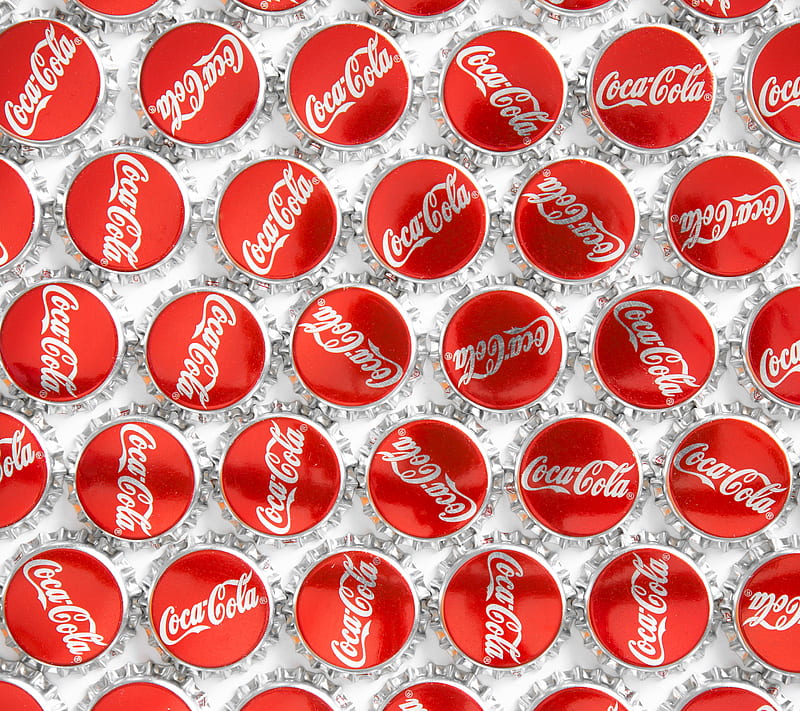 Coke Caps, abstract, capsules, HD wallpaper