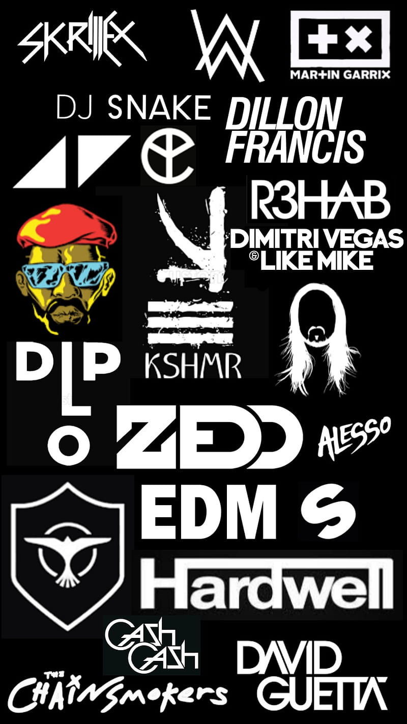 EDM, dance, dj, electro, logo, music, HD phone wallpaper | Peakpx