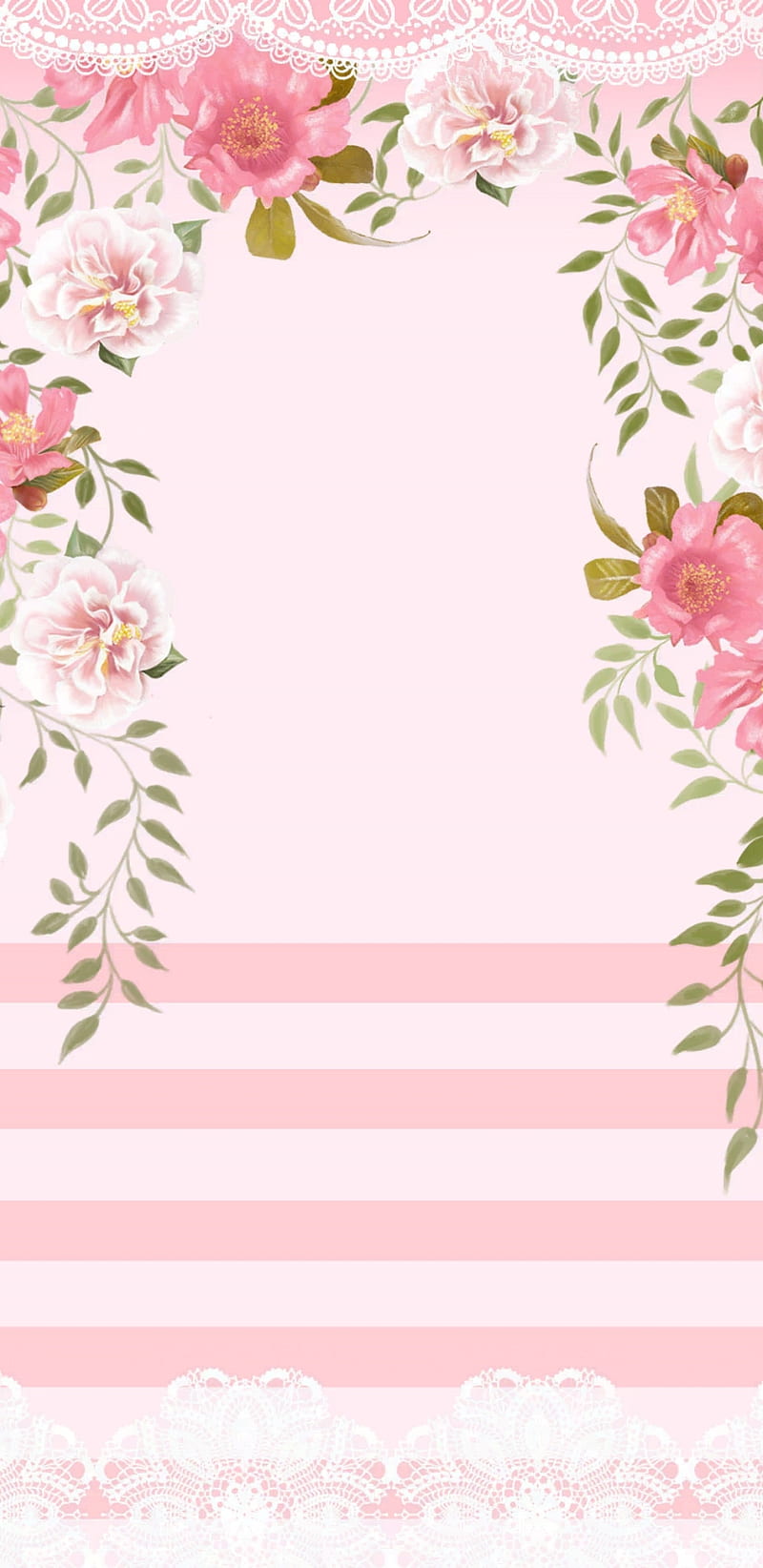 FloralEmbrace , floral, vintage, flowers, flower, painting, bonito, pretty, girly, love, pink, HD phone wallpaper