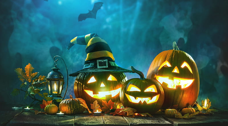 Halloween Pumpkins Jack O Lanterns Ultra, Holidays, Halloween, Pumpkins, jackolanterns, 2019, HD wallpaper