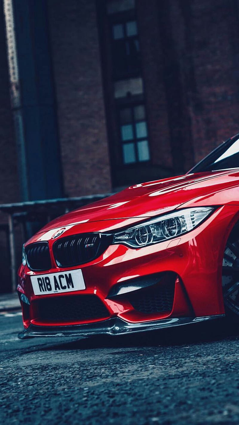 Bmw M3 Car F80 M Power Red Saloon Sedan Tuning Vehicle Hd Phone Wallpaper Peakpx